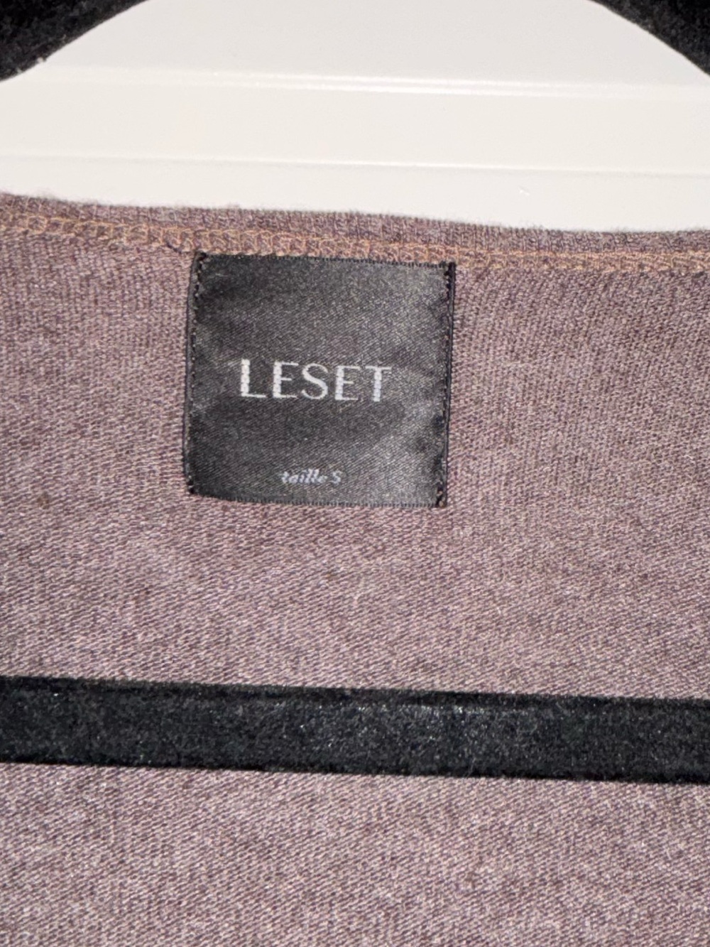 LESET Brown Cropped Cardigan - Picture 3 of 4